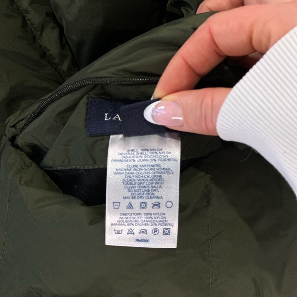 Lands’ End Women’s Plus Size Reversible Down Jacket 1X - Picture 7 of 10